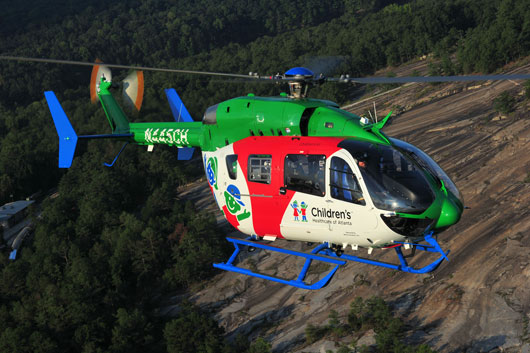 CHOA EC145e completed by Metro Aviation