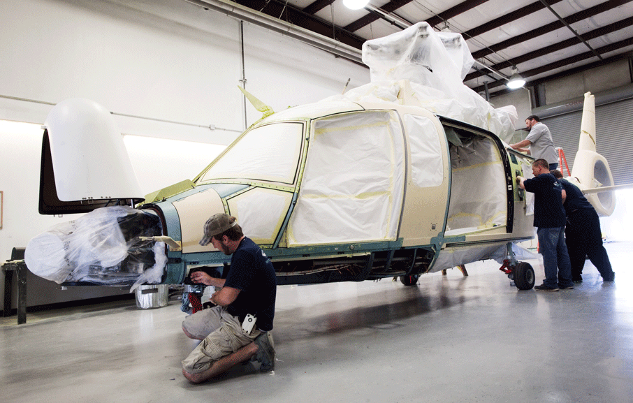 Completions of the University of Michigan EC155 B1 aircraft proceed on schedule