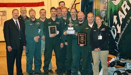 DHART AIR AMBULANCE SERVICE HONORED FOR SAFETY RECORD