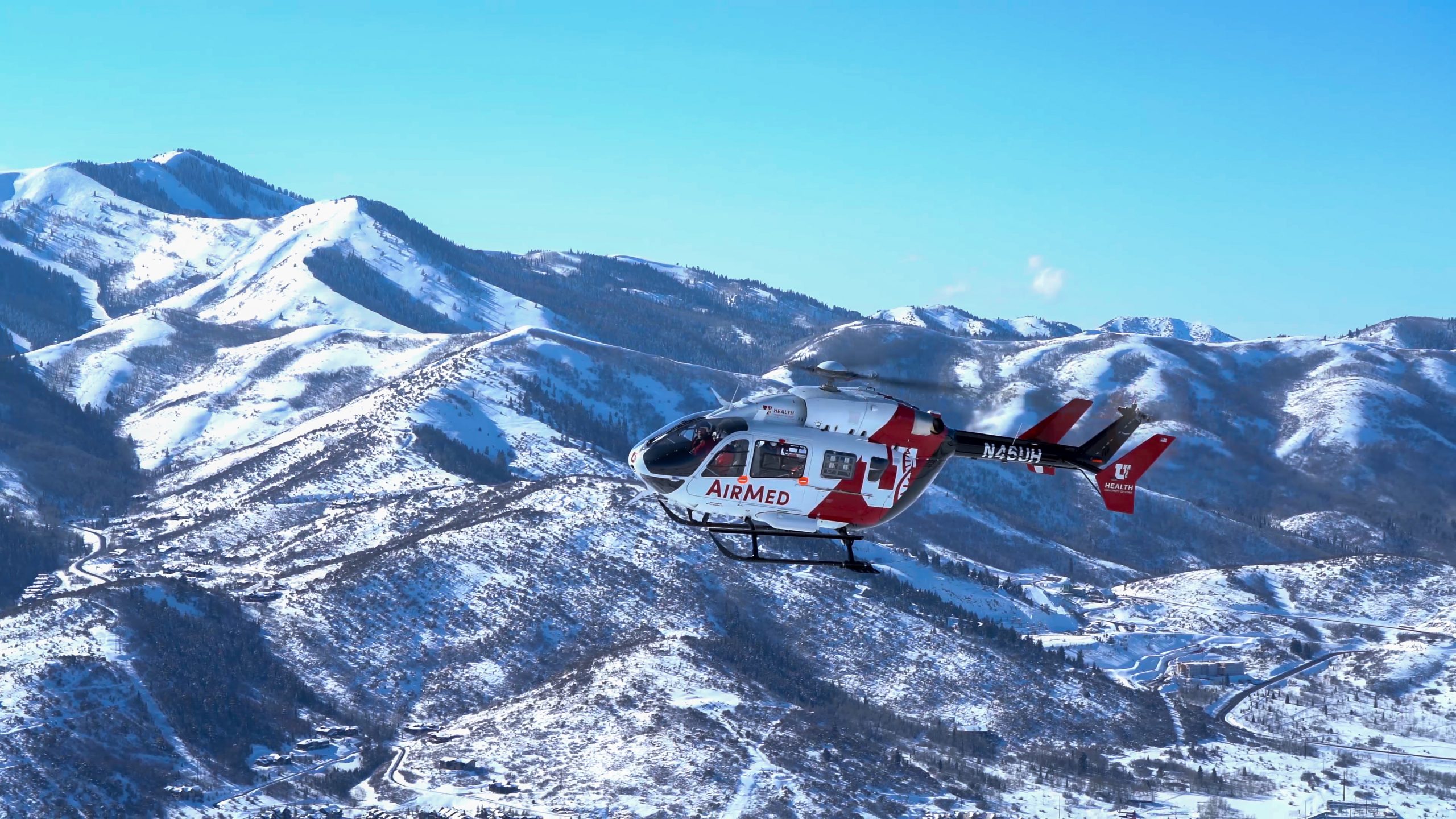 University of Utah AirMed flies an EC145e