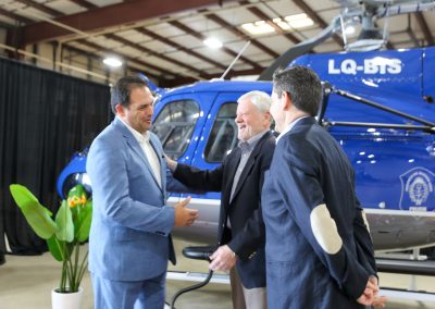 Delivery ceremony where Metro Aviation presents refurbished AS350 B3 aircraft 