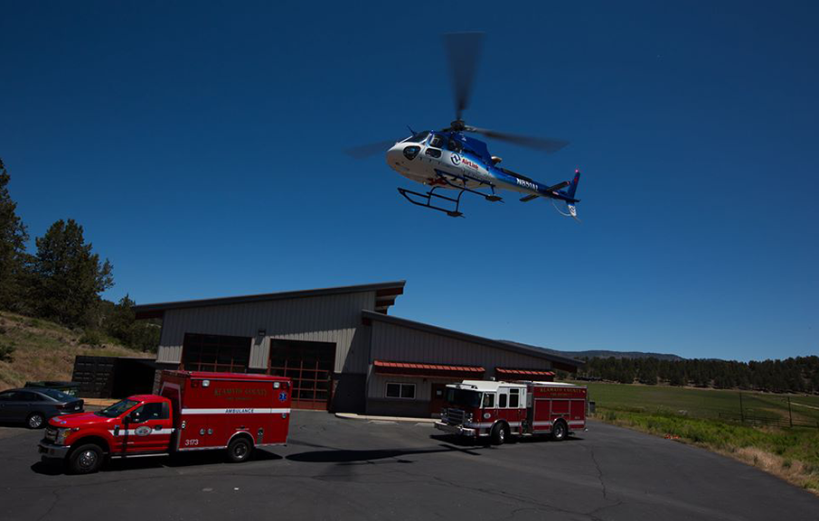 AirLink lands at Klamath County Fire District Station #5
