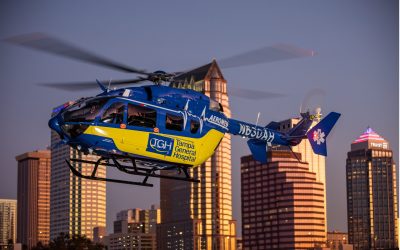 Metro Aviation delivers EC145e to Tampa General Hospital